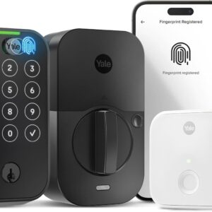 Yale says Lock 2 Touch Deadbolt, Black Suede Keyed Smart E …