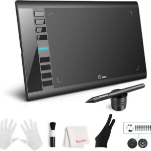 UGEE M708 drawing tablet, 10 x 6 -inch digital graphics tablet …