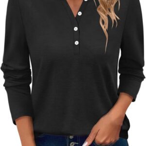 Long -sleeved long -sleeved tunic tunic shirt of women
