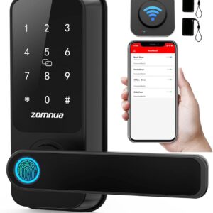 Intelligent wifi block with mango, zomnua fingerprint lever without key …