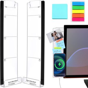 Memo Board monitor, 2pcs MultiFunction Sticky Note Holder Fo …