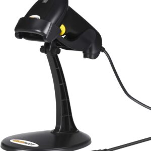 Wonenice barcode scanner, handb -walled USB laser with automatic wires …