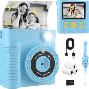 Instant printing chamber for children, digital cameras of 1080p HD Kids …