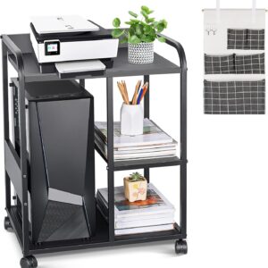 Mobile printer pastor with storage, 3 level rolling printer …