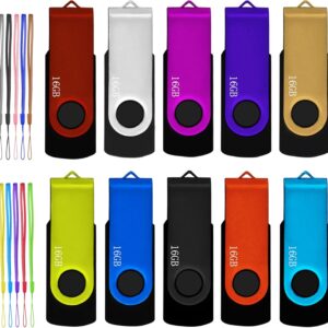 USB 16 GB Units USB 2.0 Flash Drive 10 Pack Nicepicten Thumb …