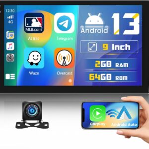 2+64gb Android 13 Double Din Car Stereo Wirele Carplay and …