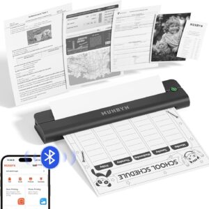 Munbyn wireless portable printers to travel ITP02, portable …