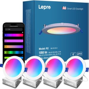 LED LED LED LED LED R2 AI 6 inches, RGB+Cool/War …