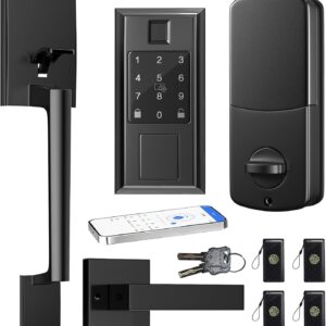 Locas intelligent for the front door with lever handle, without key in …