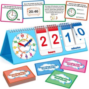 Torlam Learning Clock FLIP CHART ANALOG AND DIGITAL COLORID T …