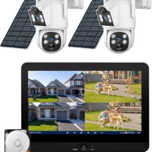 Outdoor Solar Safety Chamber System, 2k dual lens …