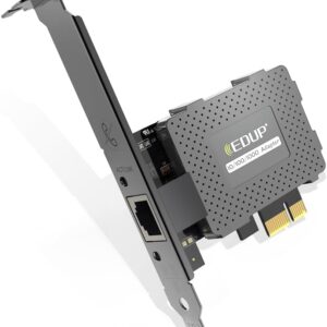 Eduup Gigabit Ethernet PCI Express PCI-E Card of Red 10/100/…