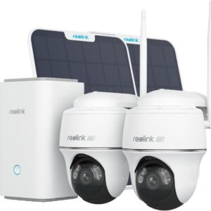 Reolink 4K Solar security cameras Wireless system outdoors, 3 …