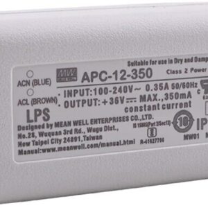 APC-12-350 Compact LED driver, 12.6W, 9-36V, 350 mA, constant …