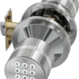 Signstek wrench entrance door, door knob with keyboard, sm …