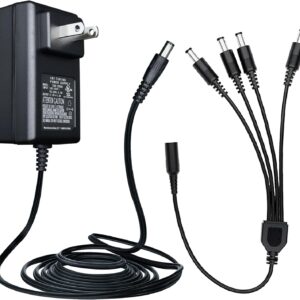 Power adapter AC 100-240V to DC 12V 2A (2000ma) and 4-way Powe …