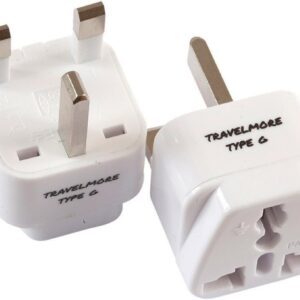 2 packages travel adapter from the United Kingdom for type G plug: it works with elect …