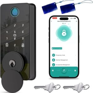 Key entrance door lock, intelligent bíquol block with keyboard, aut …