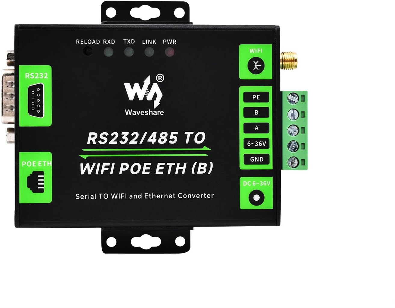RS232/485 A WIFI Poe Ethernet Serial Server Converter, Modb ... - Image 9