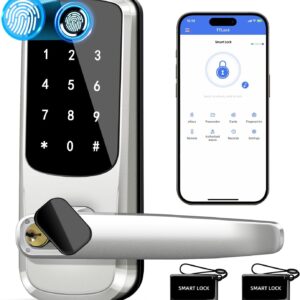 Location of the keyboardless entrance door, exterior of fingerprints it …