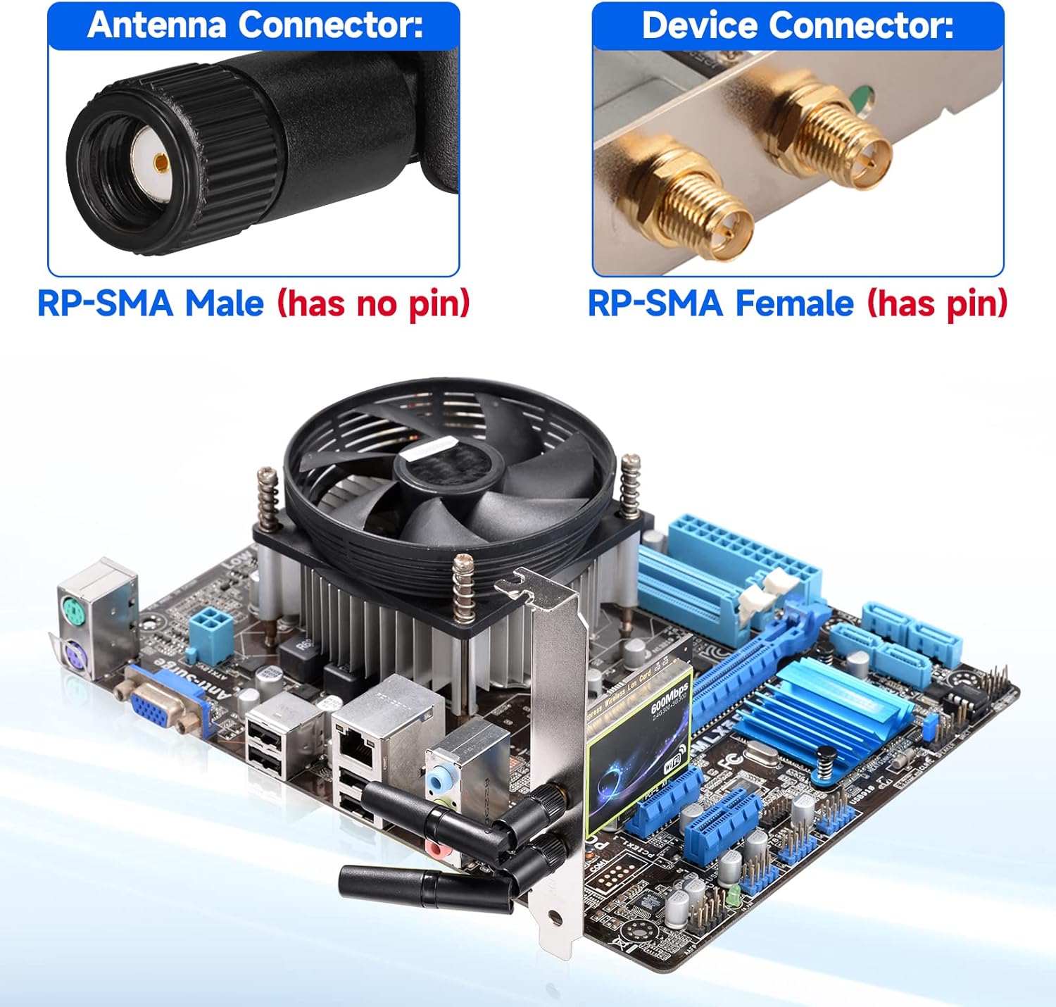 Ochowood Small Wifi Antenna Dual Band 2.4GHz 5GHZ RP-SMA AN ... - Image 4