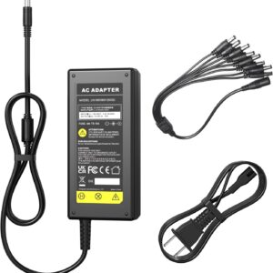 DC 12V 5A Power supply adapter with 8 divisor feed cable F …