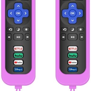 Remote for Roku TV & Cover for Philips Roku Remote, 2-Pack R …