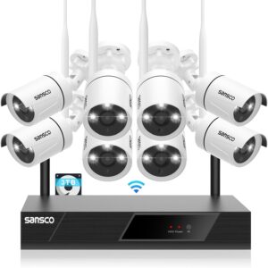 [3TB WiFi Kit] Sansco W wireless CCTV security cameras system …