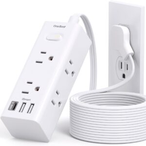 One Beat 10Ft Extension Cord with Multiple Outlets,Flat Plug…