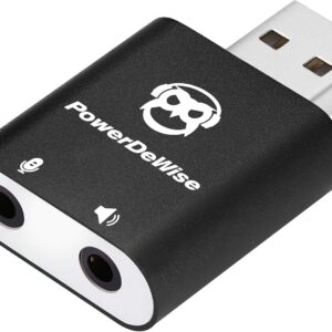 Powerdewise USB Sound Card 4 Pin Microphone A USB A – USB A …