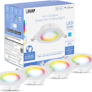Feit Electric 4 “Smart Led Can Can Canwesed Flight, 50W E …