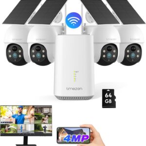 Wireless Outdoor Tmezon Safety Chambers, Solar Security Cam …