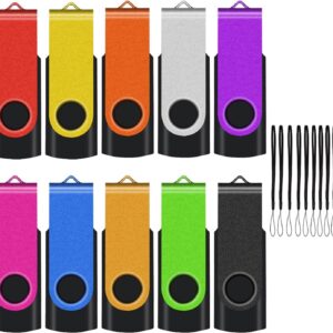 Eastbull Flash Drive A Bulk 64 GB USB 10 Pack with USB Laces …