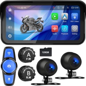 6.25 “Motorcycle Carplay & Android Auto, Motorcycle Dash Cam, …