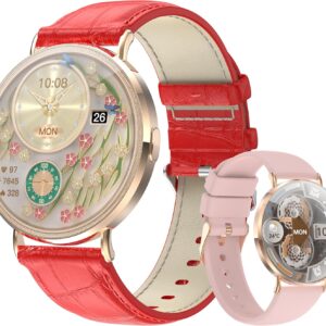 Ultra-Slim smart watches for women (call/2 bands/all metal), …