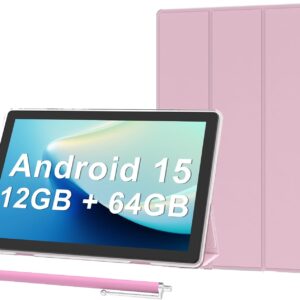 Android tablet 15 10 -inch tablets with case, 12 GB of RAM + 64 GB …