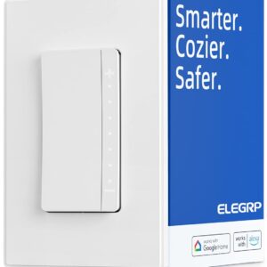 ELGRP SINGLE POLE SMART DIMMER SWITCH DPR10, 2.4GHZ W …