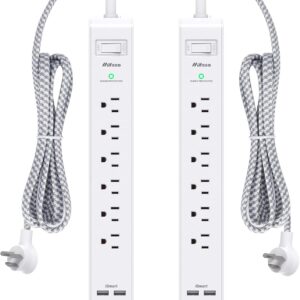 2 Package of surge protector, 6 points of sale 4 USB ports (2 …