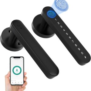 Elinksmart fingerprint door knob block, smart entrance D …