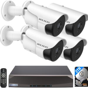 【90 feet Super Night Vision】 Security Chamber System with cable, Home …