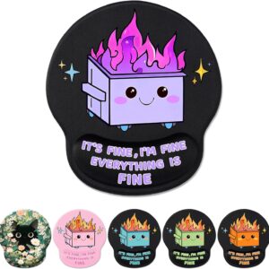 Ergonomic mouse pad with doll support, cute funny gel mouse …