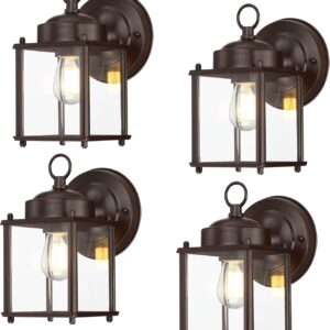 Outdoor lamp wall assembly, outer front porch light …