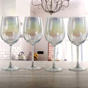 Circleware Radiance Wine glasses, 4 -piece crystall shop at home …