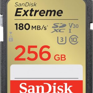Sandisk 256GB Extreme SDXC UHS -I Memory Card – C10, U3, V30, …