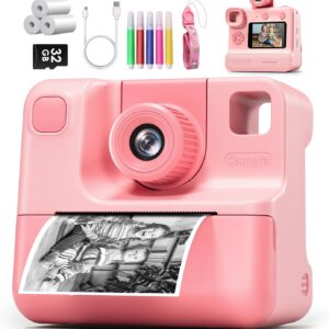 Instant printing chamber for children, instant cameras of 1080p for children, HD …